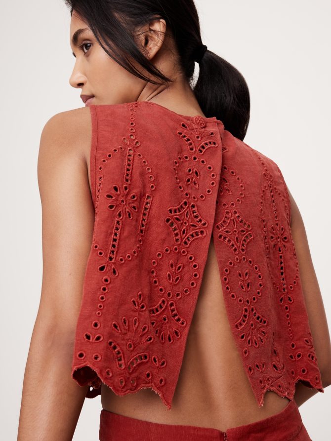 TENCEL™-Linen Eyelet Tank - Image 6