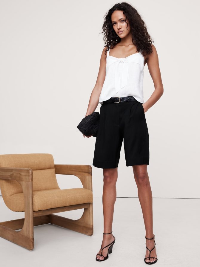 Linen Tie-Front Tank - Image 7