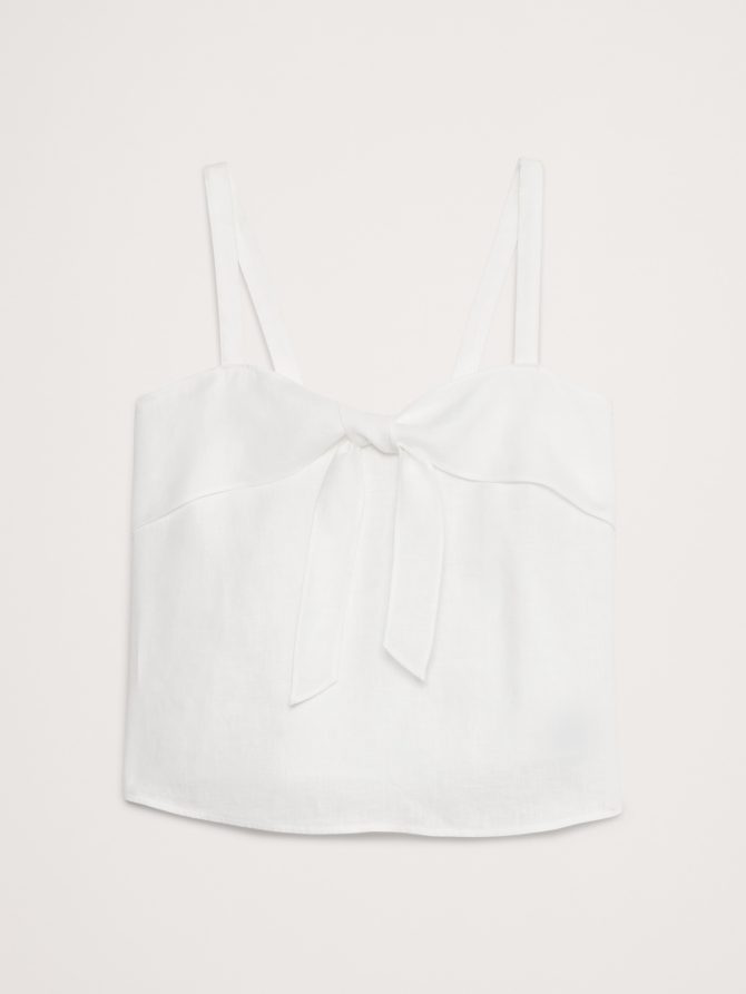 Linen Tie-Front Tank - Image 8