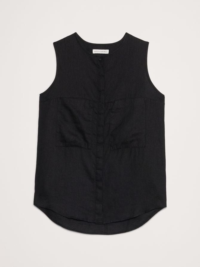 Linen Sleeveless Tunic - Image 5
