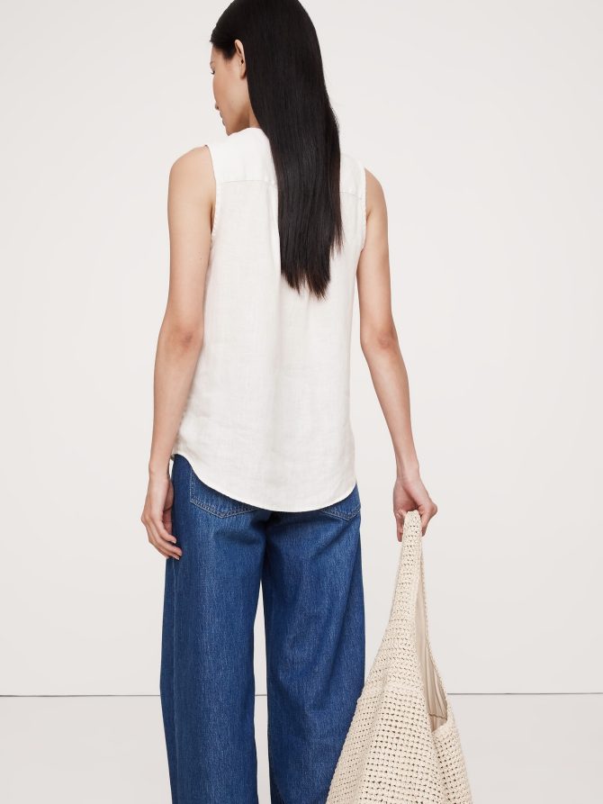 Linen Sleeveless Tunic - Image 6