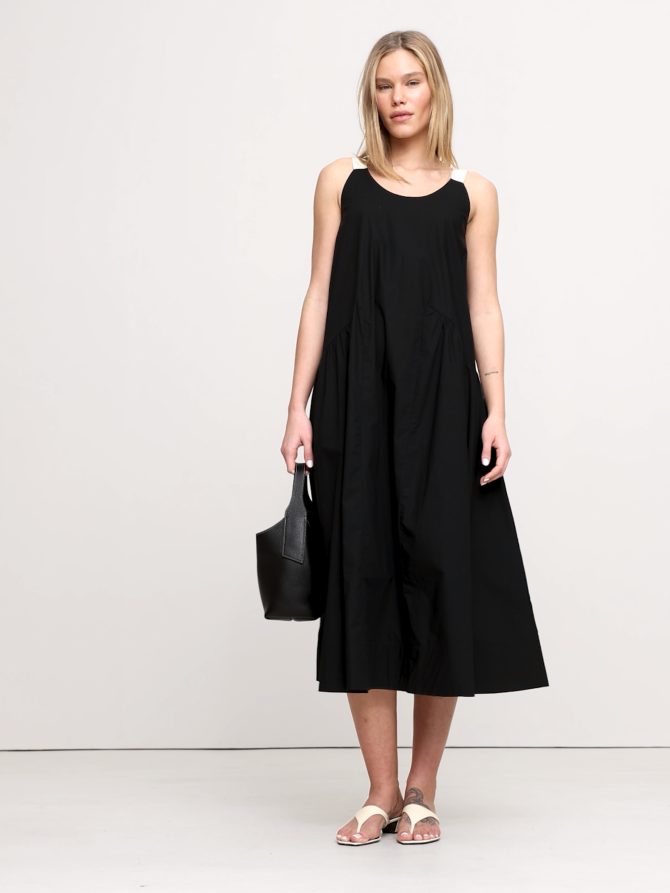Cotton Poplin Swing Maxi Dress - Image 2
