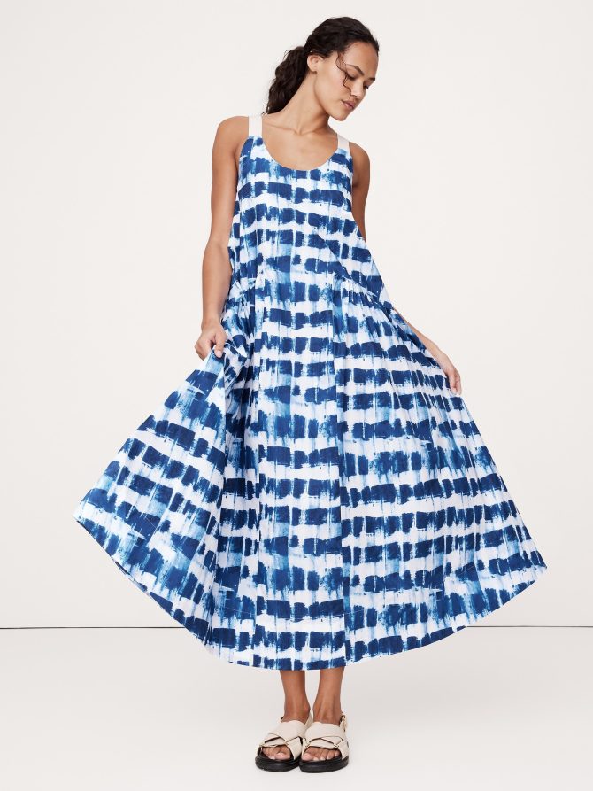 Cotton Poplin Swing Maxi Dress - Image 6