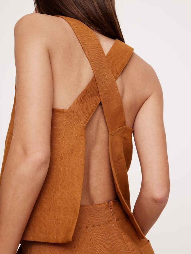 Linen Cross-Back Tank - Image 3