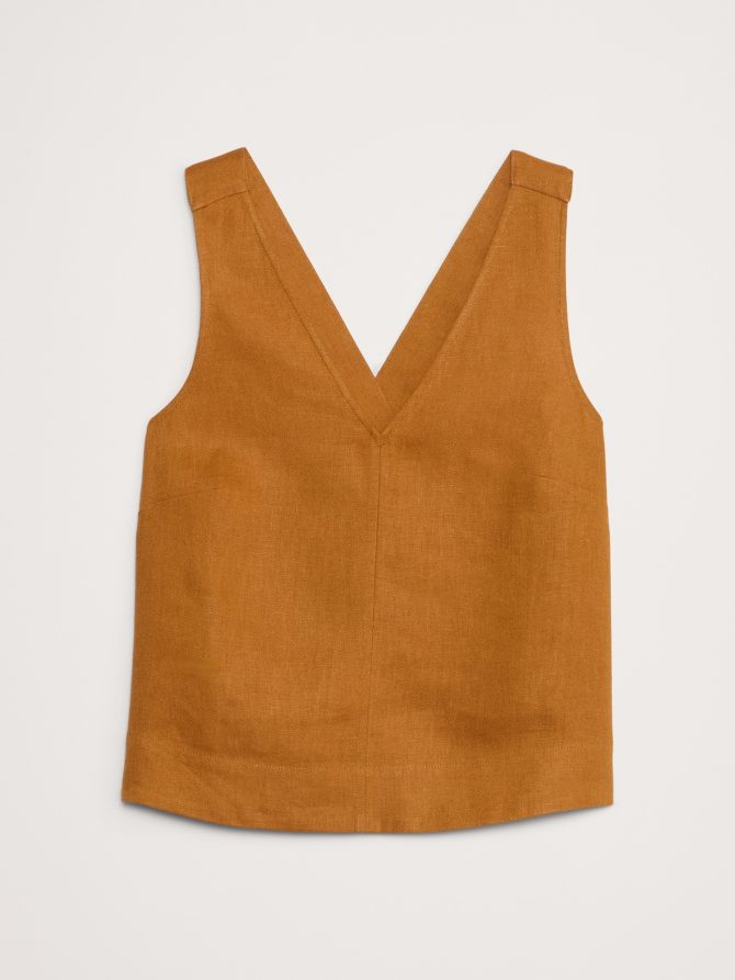 Linen Cross-Back Tank - Image 4