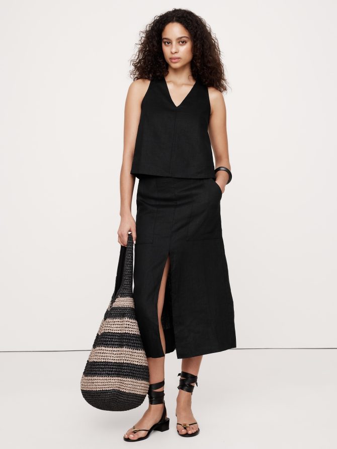 Linen Cross-Back Tank - Image 6