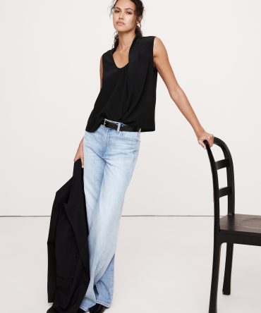 Matte Silk Draped Tank