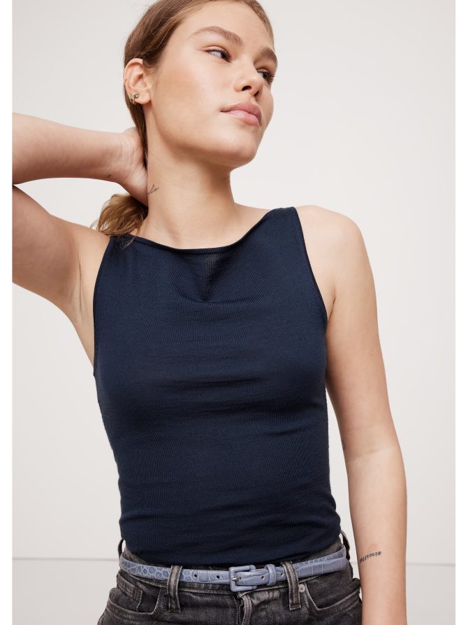 Lightweight Merino Boat-Neck Tank - Image 3