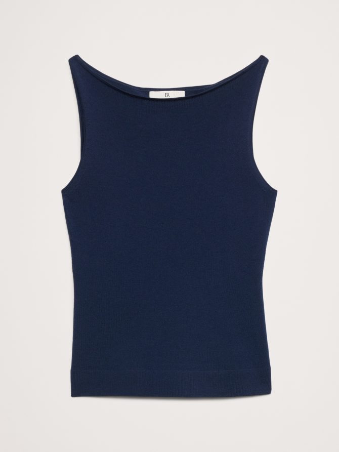Lightweight Merino Boat-Neck Tank - Image 4