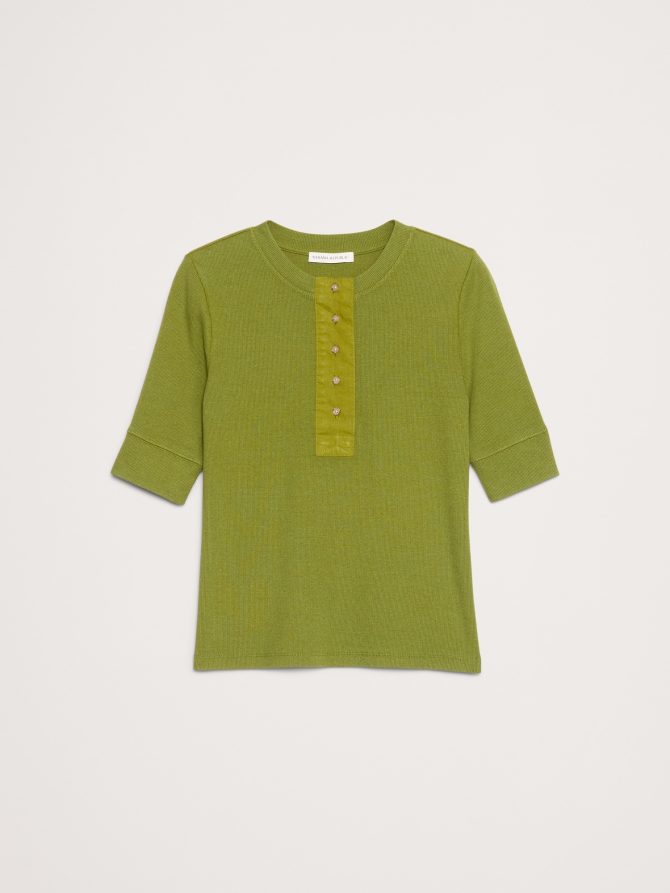 RIBBED HENLEY - Image 4