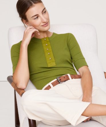 RIBBED HENLEY