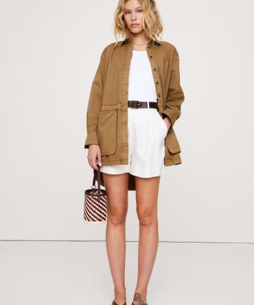COTTON TWILL UTILITY TUNIC