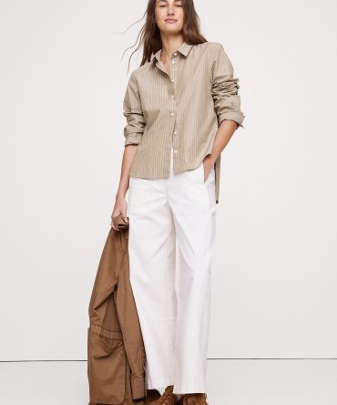 BOXY COTTON POPLIN SHIRT