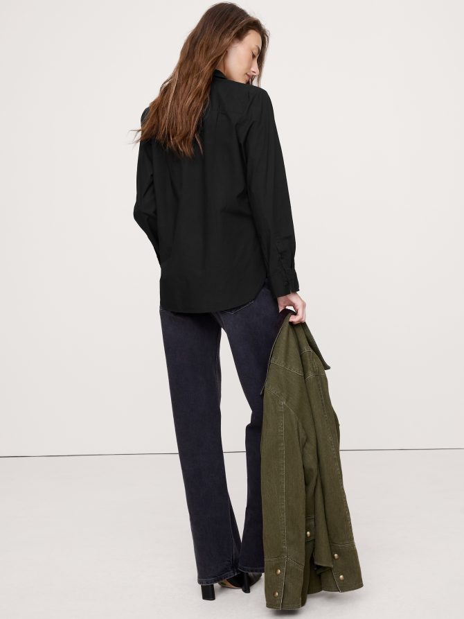 BOXY COTTON POPLIN SHIRT - Image 5