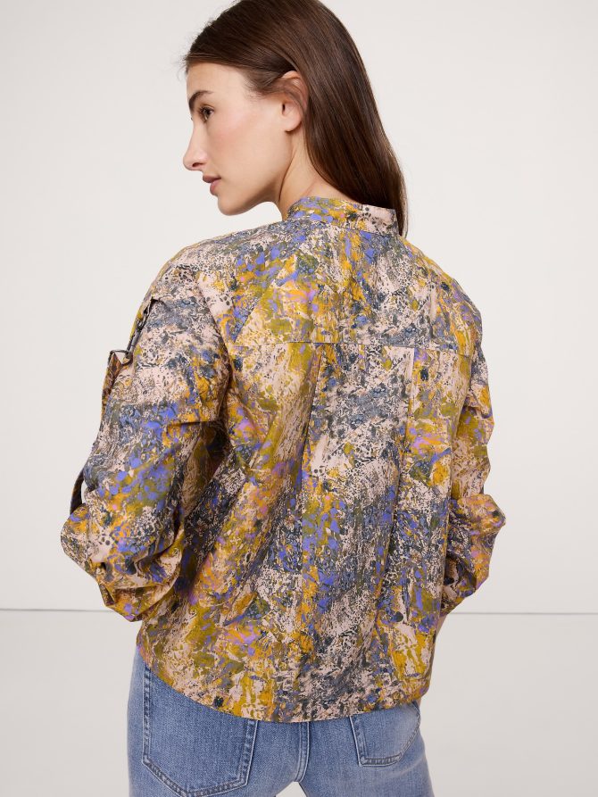 COTTON POPLIN ZIP POPOVER TOP - Image 6
