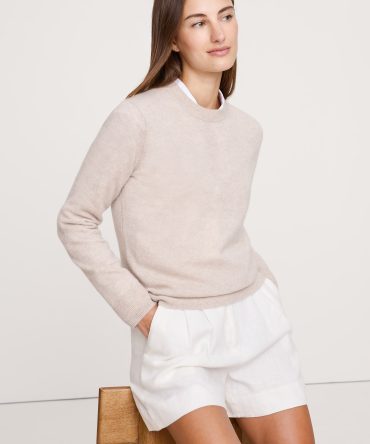 Lightweight Cashmere Crew-Neck Sweater