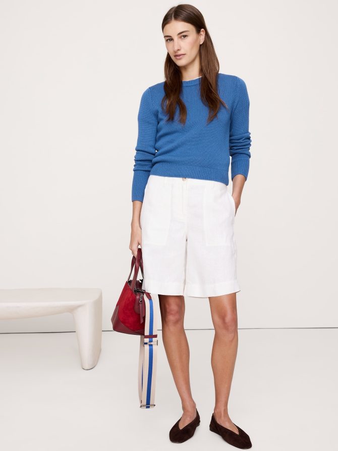 Cotton-Silk Crew-Neck Sweater - Image 4