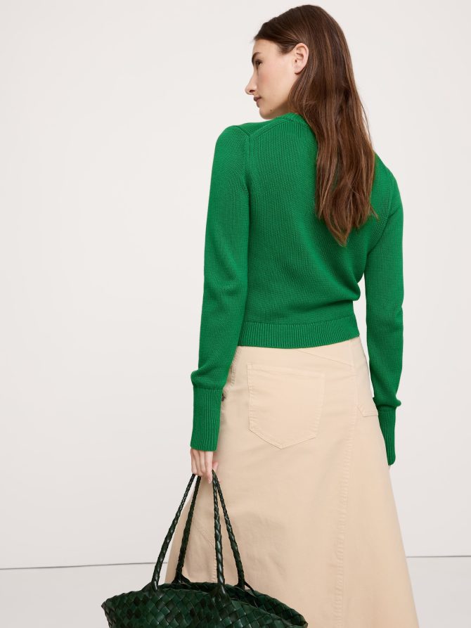 Cotton-Silk Crew-Neck Sweater - Image 3