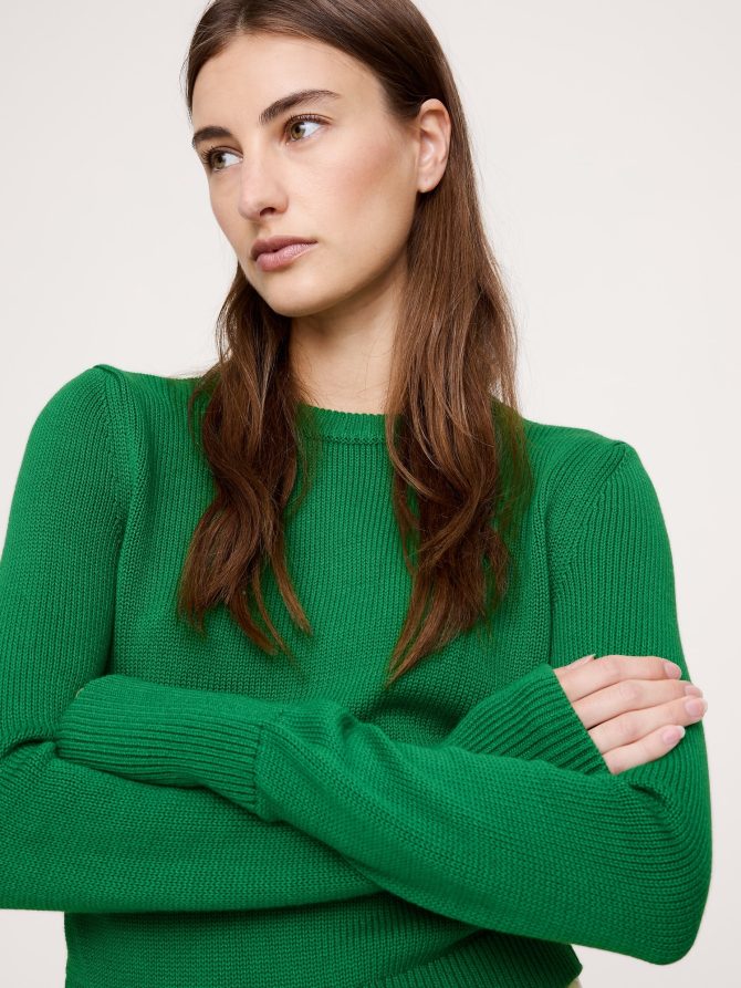 Cotton-Silk Crew-Neck Sweater - Image 4