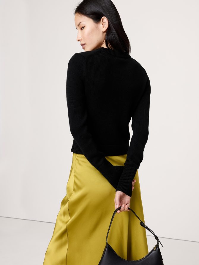 Cotton-Silk Crew-Neck Sweater - Image 3
