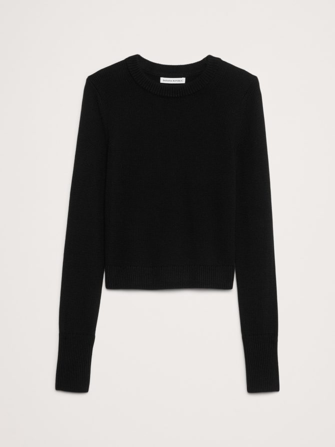 Cotton-Silk Crew-Neck Sweater - Image 5