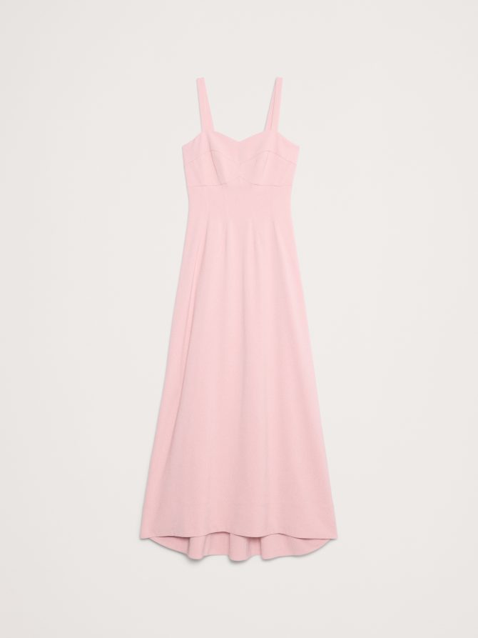 STRETCH-SATEEN SWEETHEART MAXI DRESS - Image 5