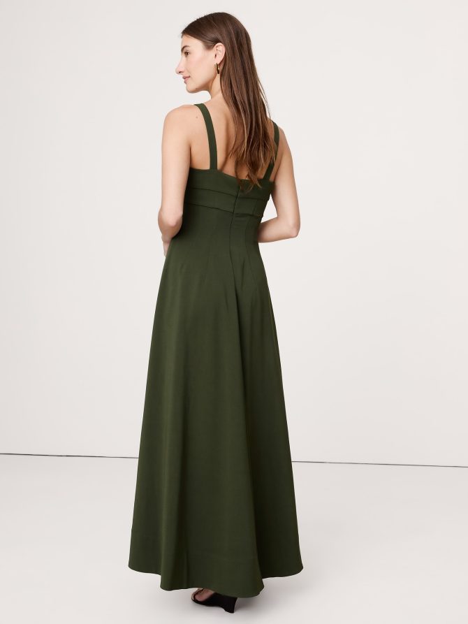 STRETCH-SATEEN SWEETHEART MAXI DRESS - Image 6