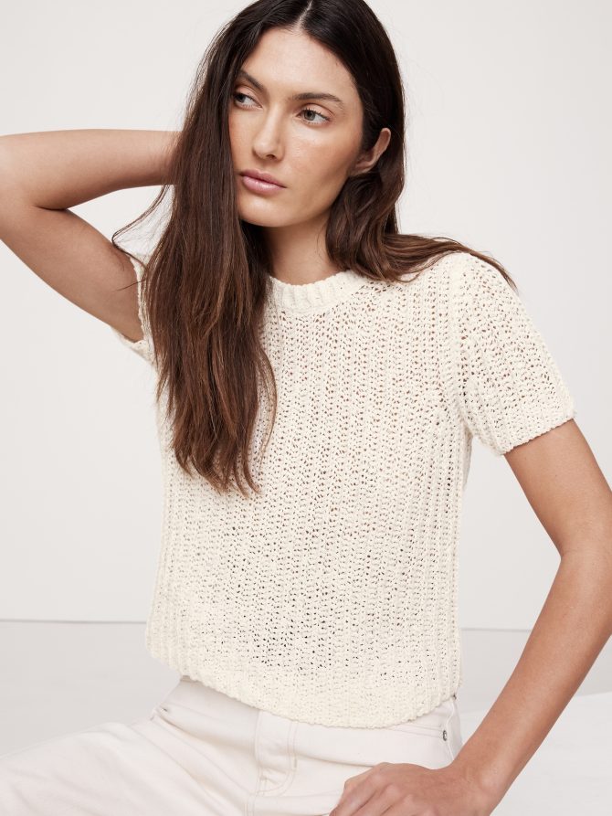 Shrunken Short-Sleeve Sweater - Image 3