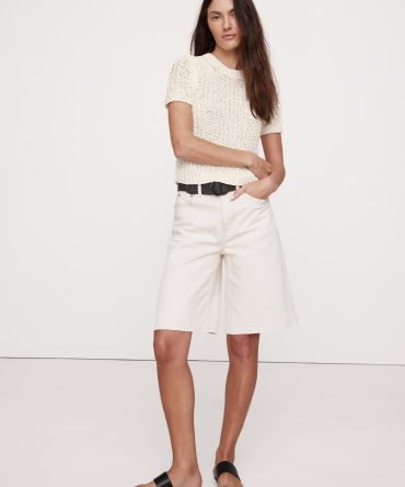 Shrunken Short-Sleeve Sweater