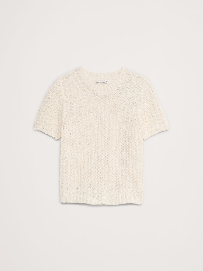 Shrunken Short-Sleeve Sweater - Image 4