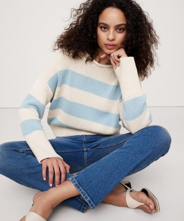Oversized Cotton Roll-Neck Sweater