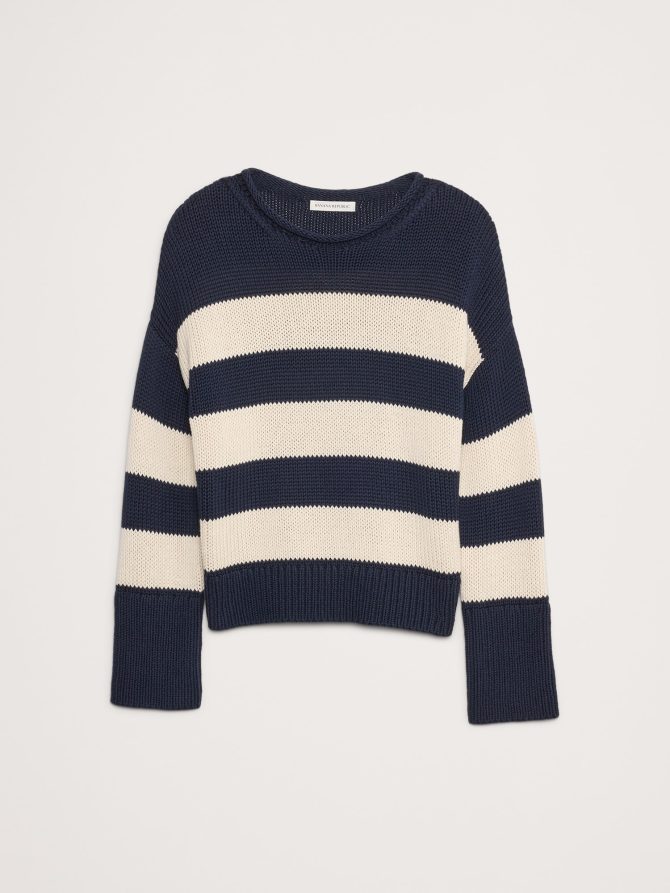 Oversized Cotton Roll-Neck Sweater - Image 4