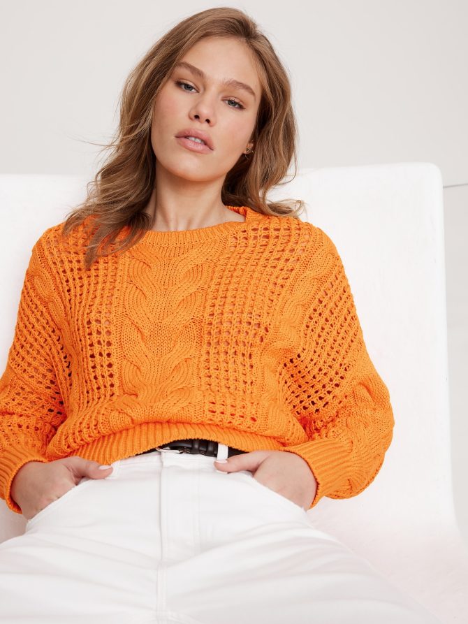 Cotton Cable-Knit Sweater - Image 3