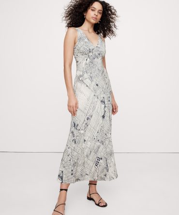 Bias-Cut Matte Silk Maxi Dress