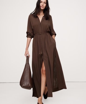 Gauze Shirt Dress