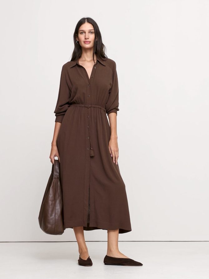Gauze Shirt Dress - Image 2