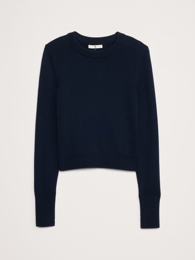 Cotton-Silk Crew-Neck Sweater - Image 3