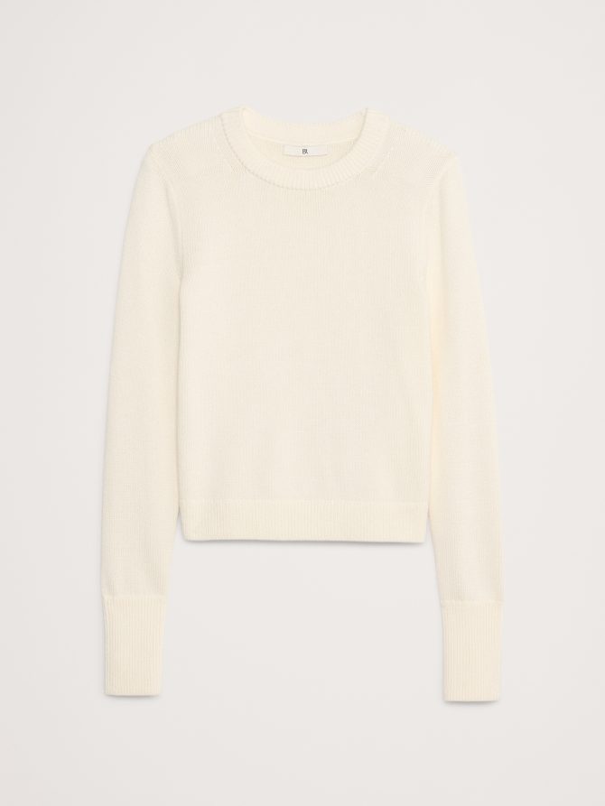 Cotton-Silk Crew-Neck Sweater - Image 5