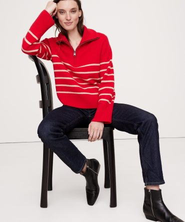 Cashmere Half-Zip Sweater