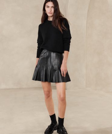 Cotton-Silk Crew-Neck Sweater