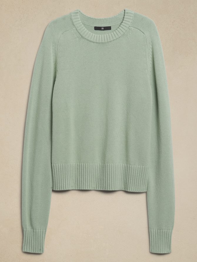 Cotton-Silk Crew-Neck Sweater - Image 5