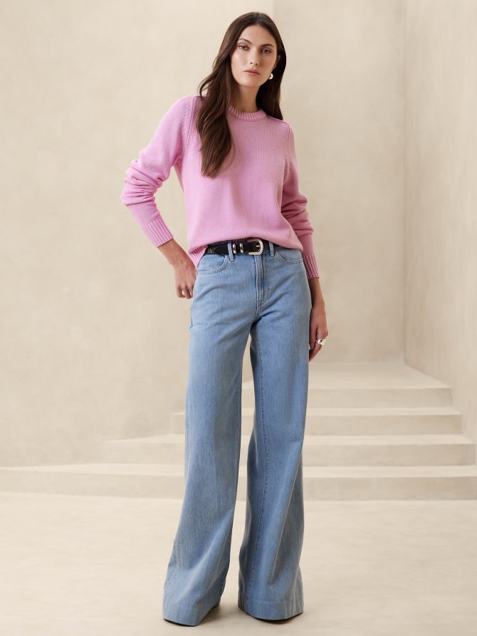 Cotton-Silk Crew-Neck Sweater - Image 7