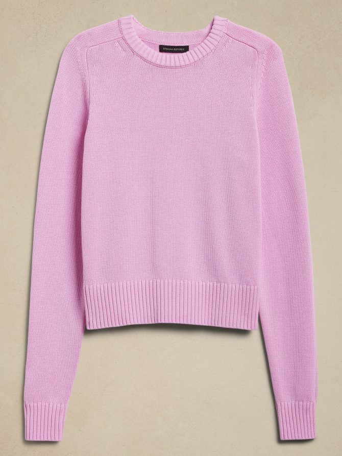 Cotton-Silk Crew-Neck Sweater - Image 8
