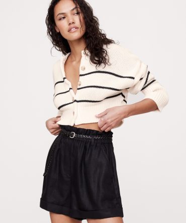 Cotton Cropped Cardigan
