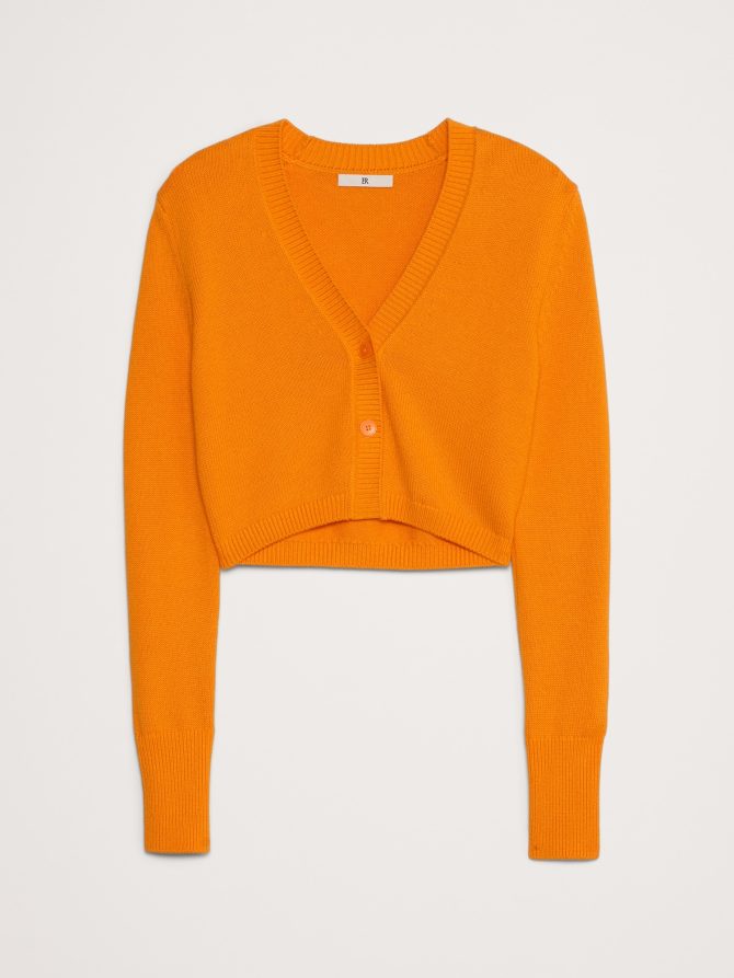 Cotton-Silk Cropped Cardigan - Image 4