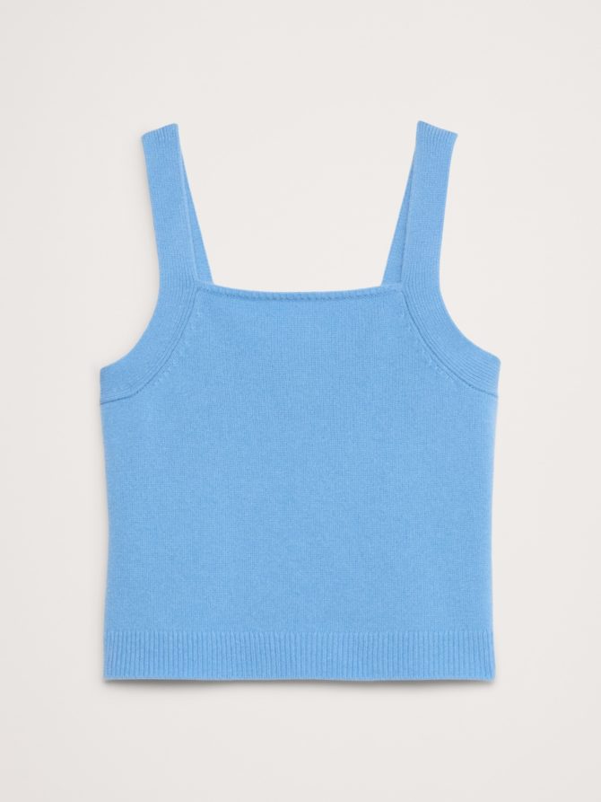 Cashmere Square-Neck Sweater Tank - Image 4