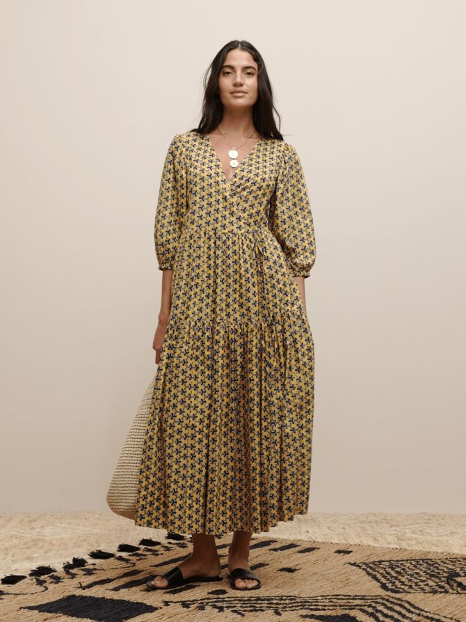 The White Lotus Cotton Wrap Dress - Image 2