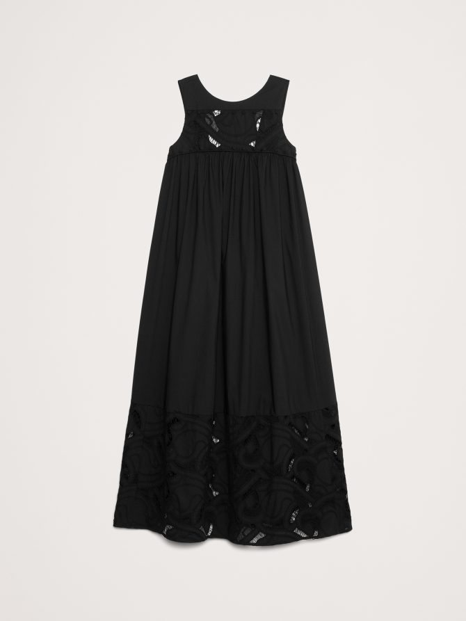 Embroidered Cotton Poplin Maxi Dress - Image 5