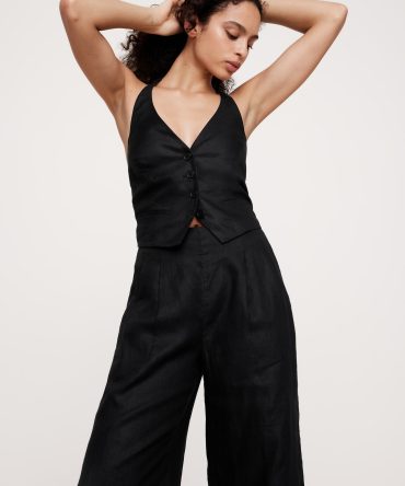 Linen Halter Vest