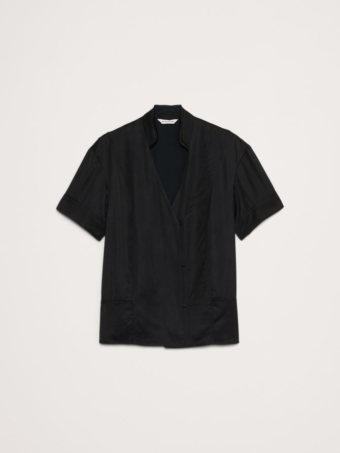 Satin Short-Sleeve Shirt - Image 4